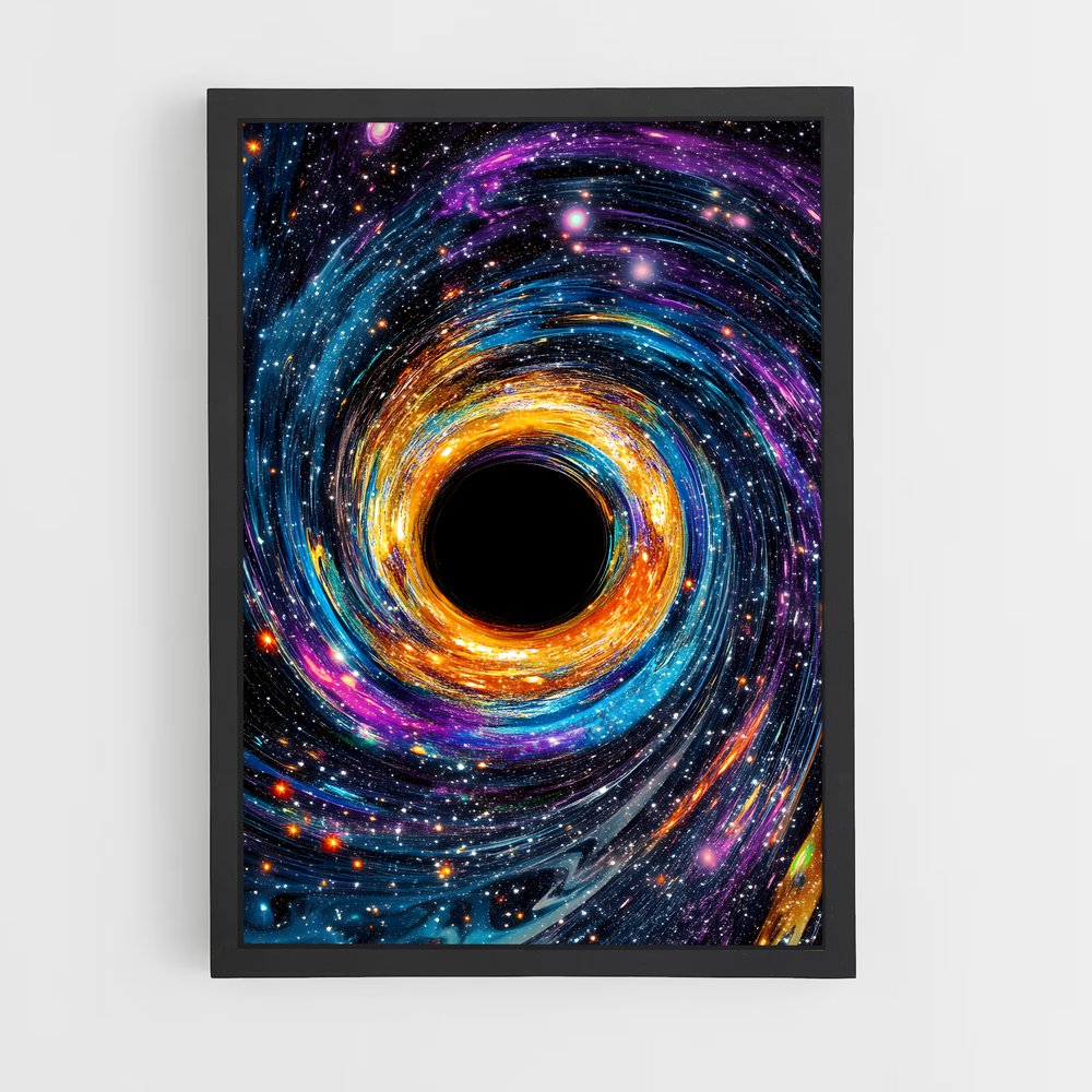 Poster envoûtant d'un trou noir (vue 2)